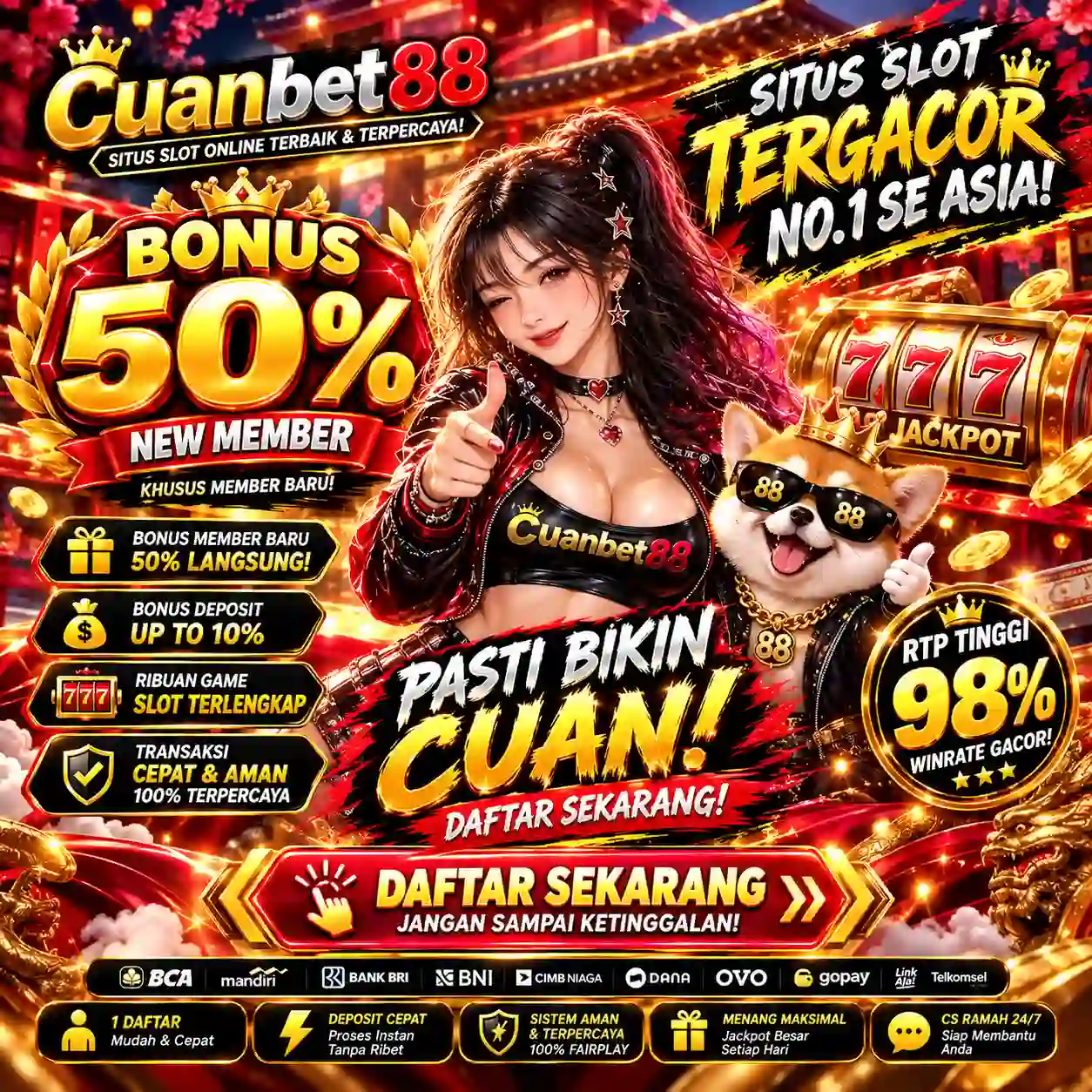 CUANBET88: Situs Gampang Menang Slot88 Resmi Andalan Link Slot Gacor Hari Ini